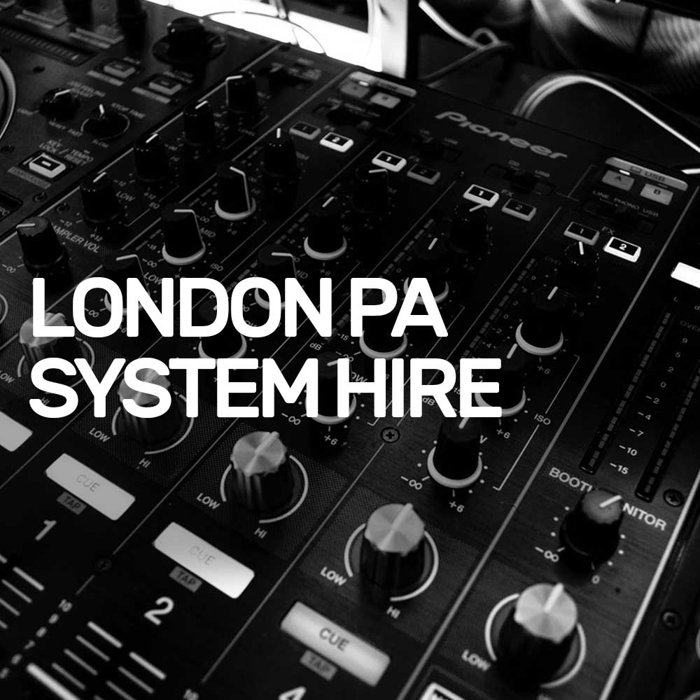 PA System & Speaker Hire London